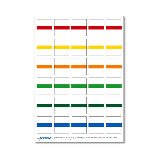 Labelling sticker Inset Box colour 1 sht