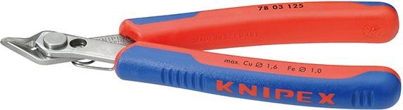 Bočné štiepacie kliešte na elektroniku Super Knips tvar 0, 140 mm KNIPEX